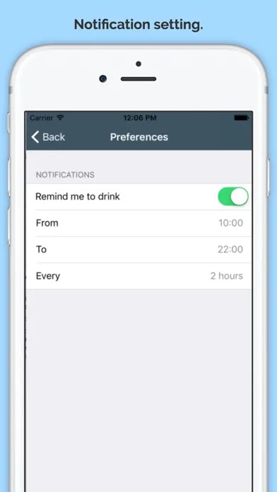 Captures d'écran de iWater: Daily Drink Tracker & Reminder