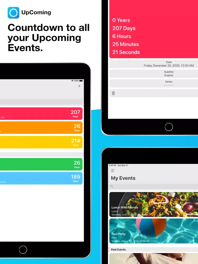 Tangkapan skrin UpComing - Event Countdown iPad 
