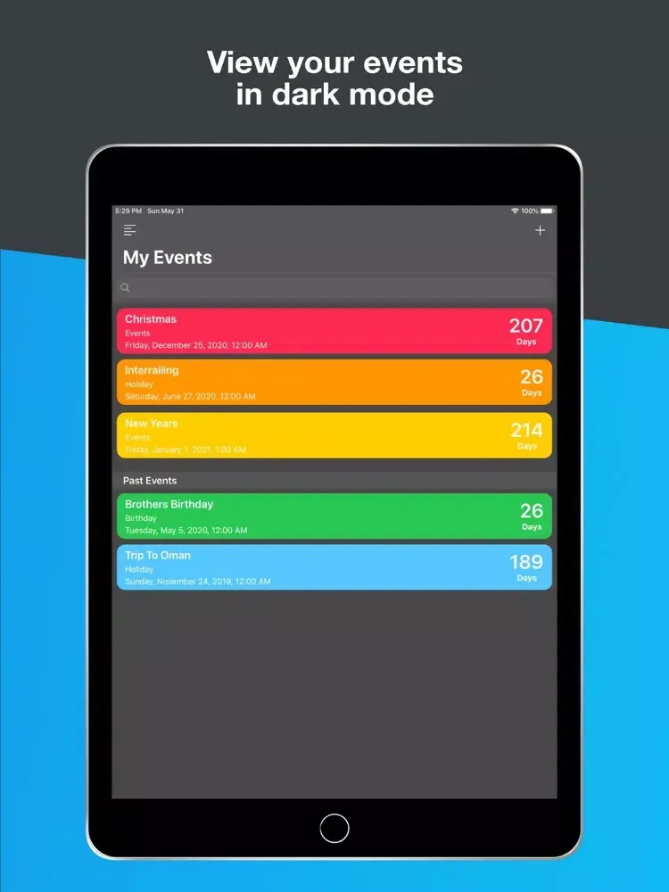 Tangkapan skrin UpComing - Event Countdown iPad 