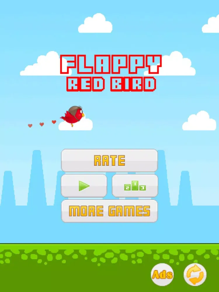 Flappy Red Bird iPad  Screenshots