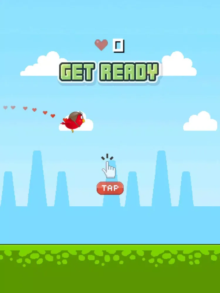 Flappy Red Bird iPad  Screenshots