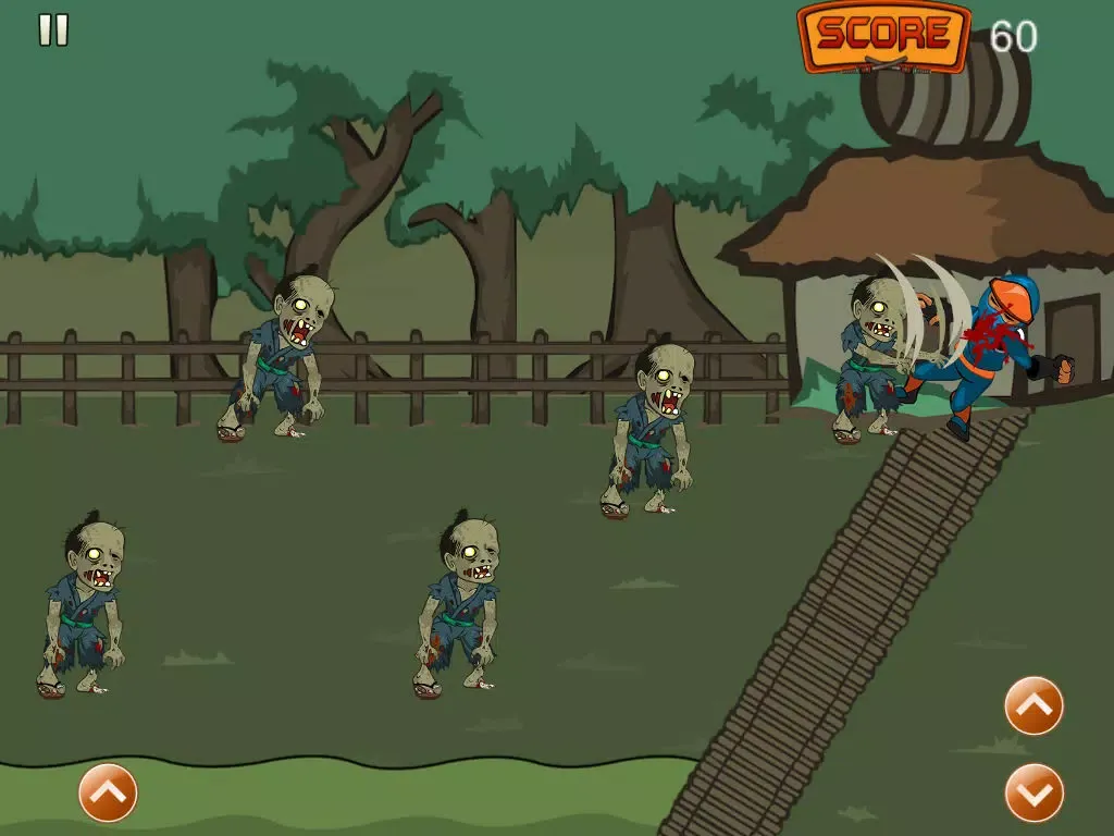 Capturas de tela do A Fighting Retro Ninja Urban Undead - Fighting Slash Adventure Game Free iPad 