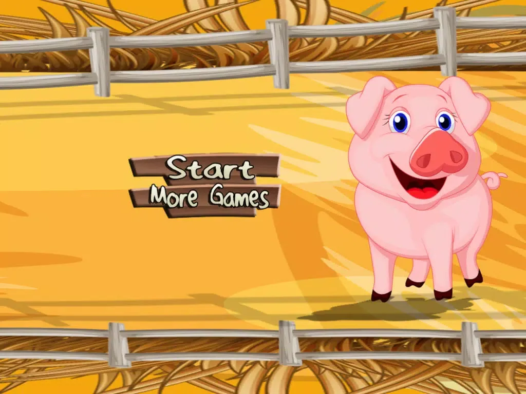 A Piggy Farm Crossing Dash & Grab Big Pig Interactive Game FREE iPad  Screenshots