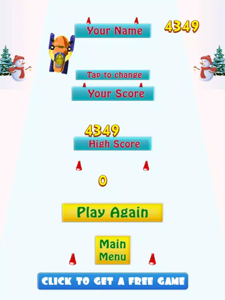 A Snowmobile Frozen Rally Racing - Fun Kids Off-Road Moto Race Blitz iPad 应用截图