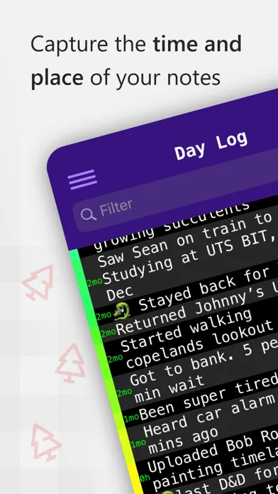 Captures d'écran de Logger - Log, Track & Journal