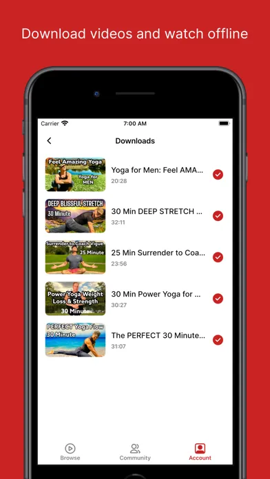 Tangkapan skrin Sean Vigue Fitness App