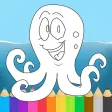 Ocean Animals Octo Fish Coloring Book