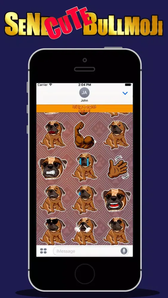 Capturas de tela do BulldogMoji - Bulldog Stickers