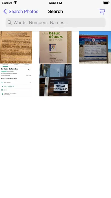 Capturas de tela do Search Photos