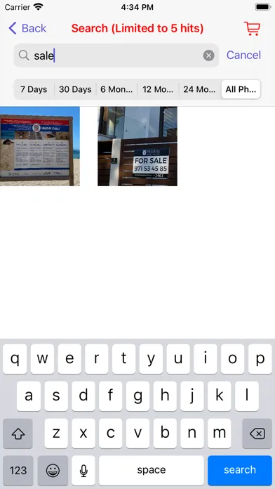 Capturas de tela do Search Photos