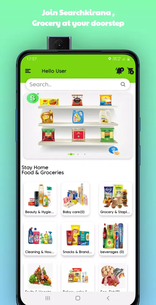 Tangkapan layar SearchKirana