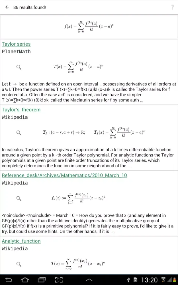 SearchOnMath Free应用截图