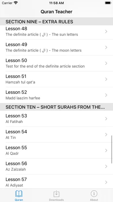 Quran Teacher Screenshots