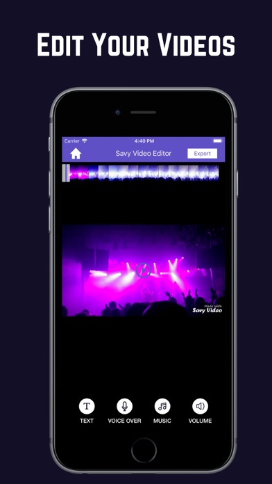 Savy Video Editor - Music Screenshots