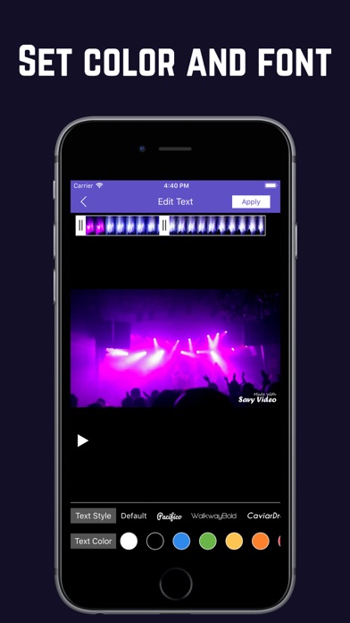 Savy Video Editor - Music Screenshots