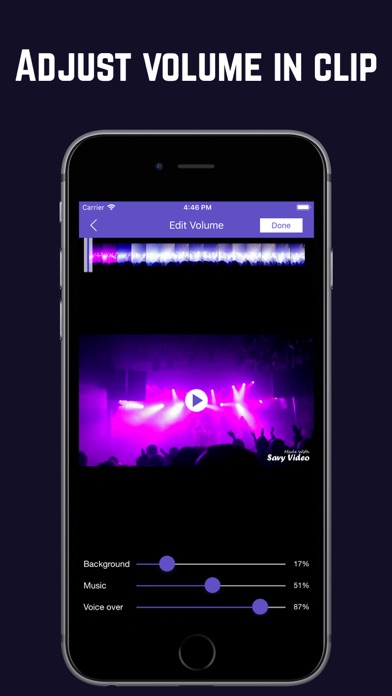 Savy Video Editor - Music Screenshots