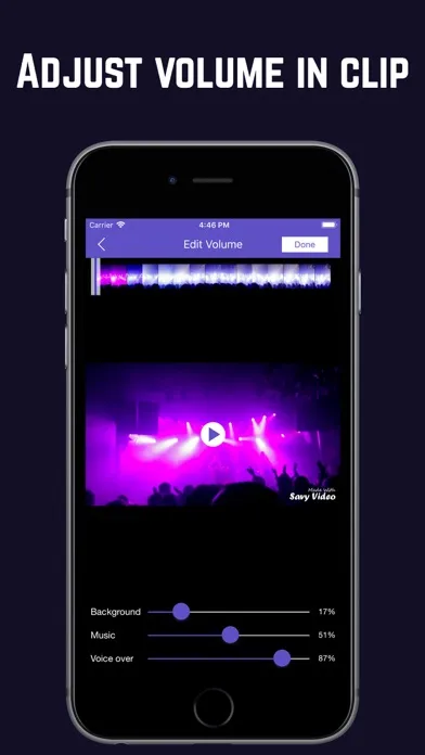 ภาพหน้าจอของ Savy Video Editor - Music