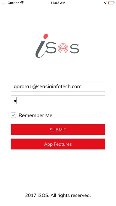 Screenshot di iSOS-SmartOffice