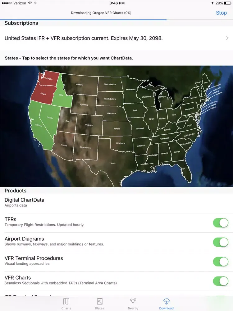 Zrzuty ekranu SmartPlates & Charts – Geo-Ref Maps and Procedures iPad 