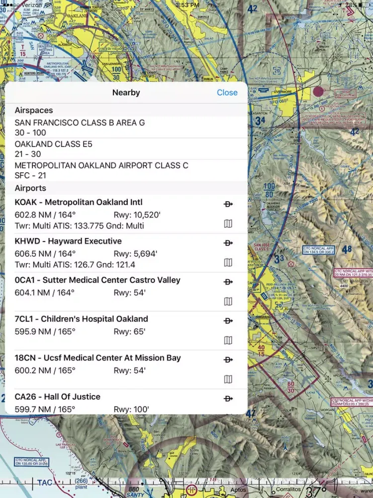 Zrzuty ekranu SmartPlates & Charts – Geo-Ref Maps and Procedures iPad 