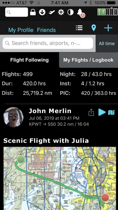 FlyQ+ EFB Screenshots