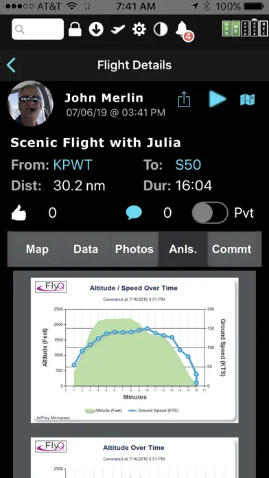 FlyQ+ EFB Screenshots