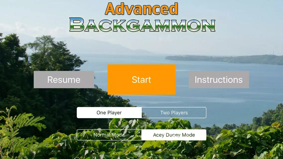 Capturas de tela do Advanced Backgammon