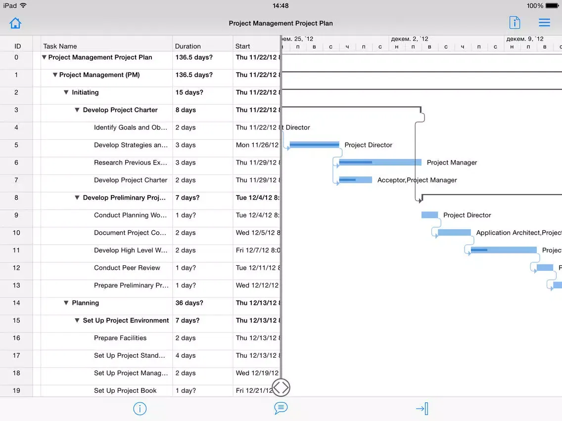 SPViewer | Viewer for .mpp files iPad  Screenshots