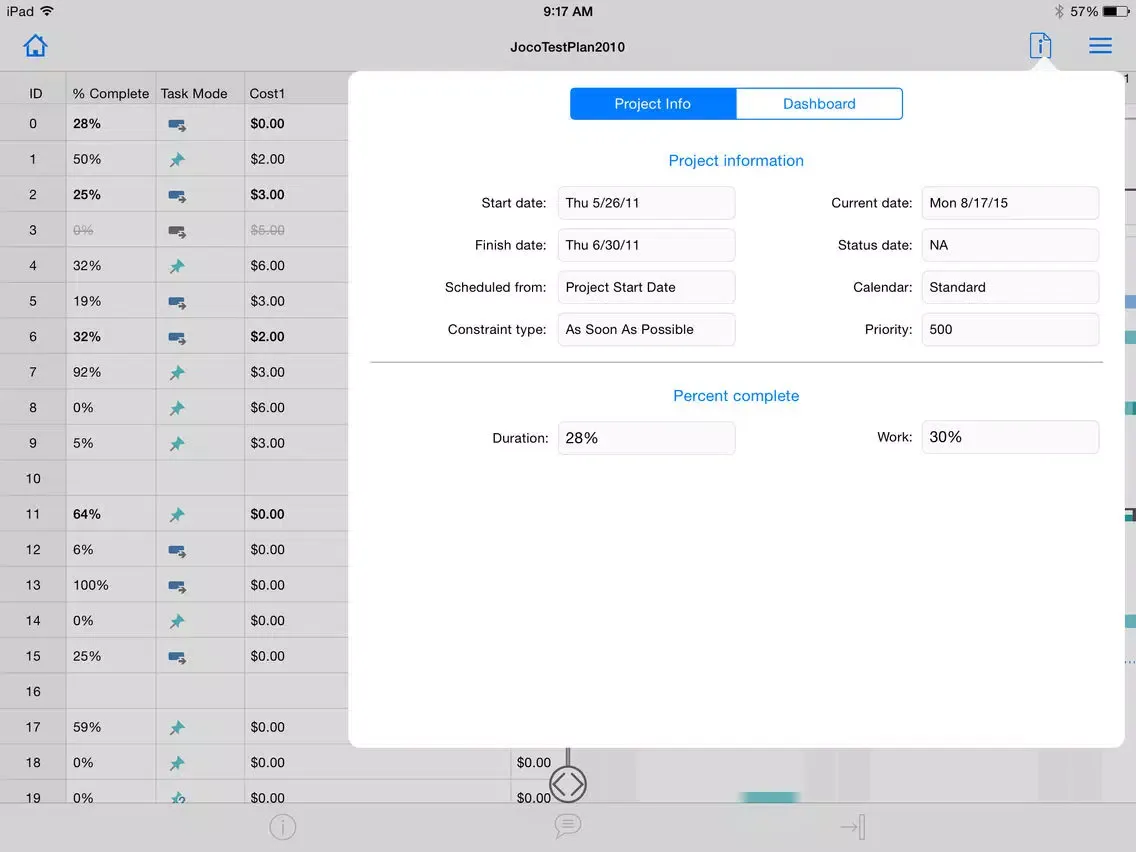 SPViewer | Viewer for .mpp files iPad  Screenshots