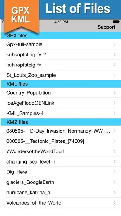 Capturas de pantalla de GPX KML KMZ Viewer Converter