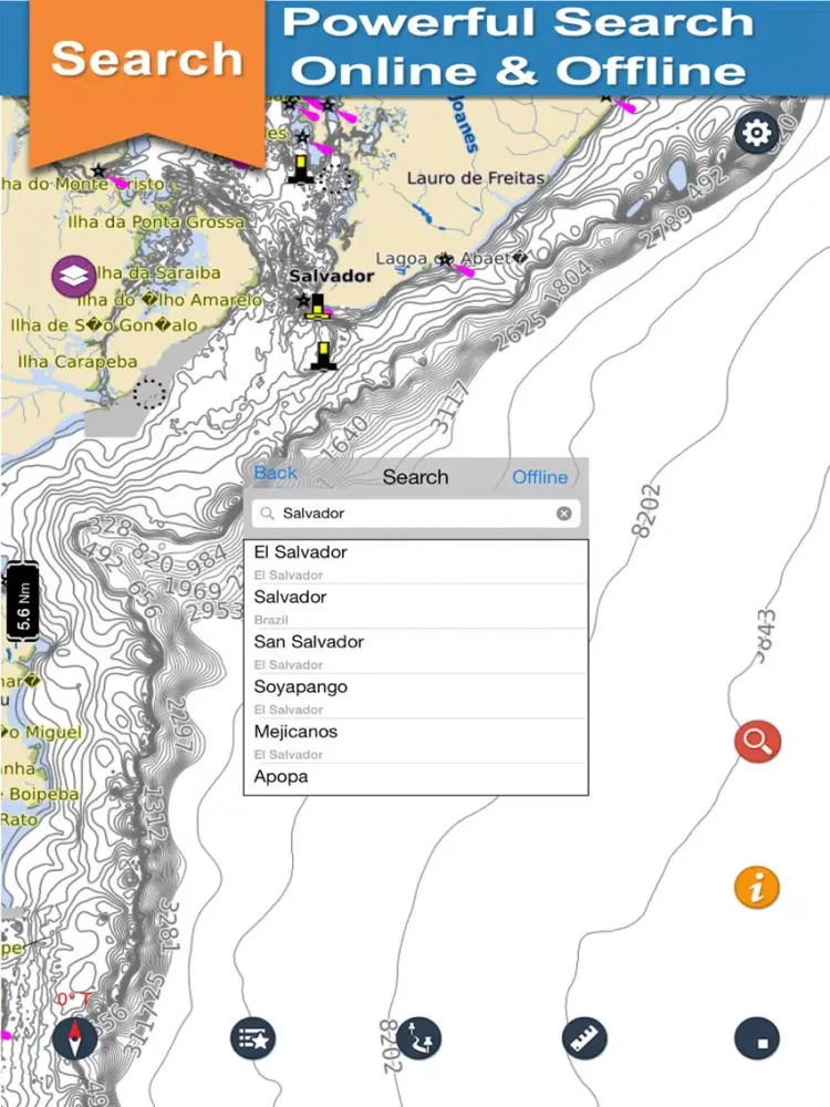 São Sebastião - Salvador Chart iPad  Screenshots
