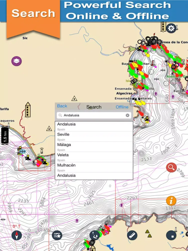 Andalusia Charts For Boating iPad 应用截图