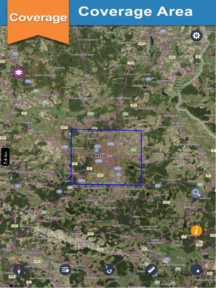 Berlin Lakes Offline charts for Lake & Park trails iPad  স্ক্রিনশট