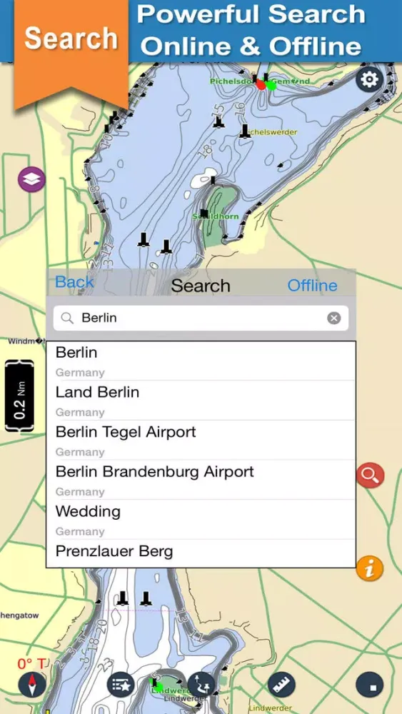 Berlin Lakes Offline charts for Lake & Park trails স্ক্রিনশট