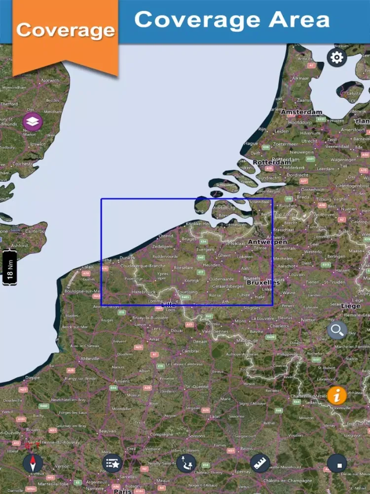 Boating Belgium Nautical Chart iPad  スクリーンショット