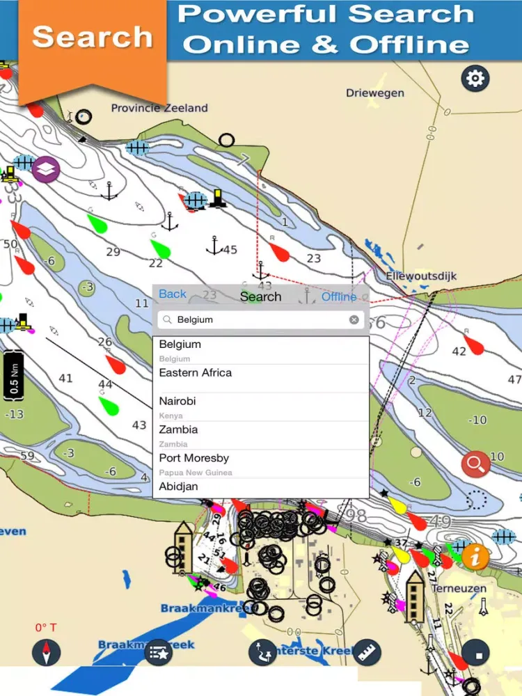 Boating Belgium Nautical Chart iPad  スクリーンショット
