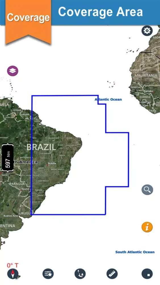 Zrzuty ekranu Brazil Nautical Crusing Charts