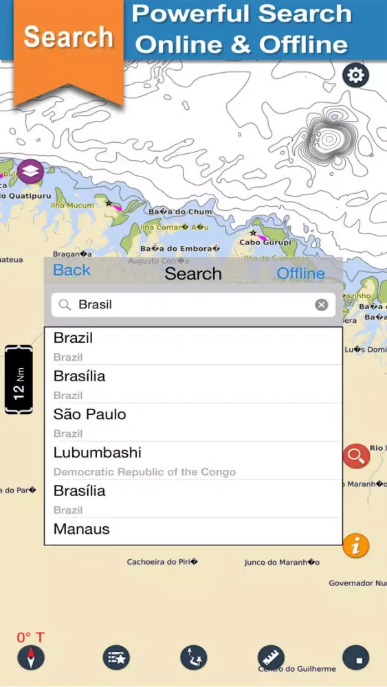 Zrzuty ekranu Brazil Nautical Crusing Charts