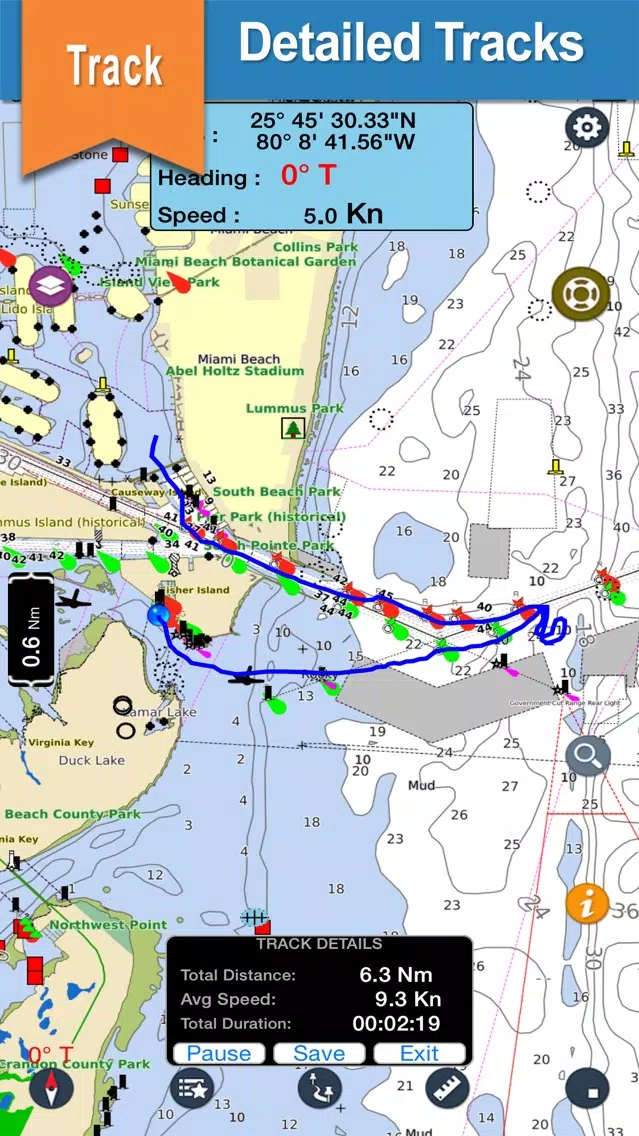 Ảnh chụp màn hình của Nord Pas De Calais offline nautical fishing charts