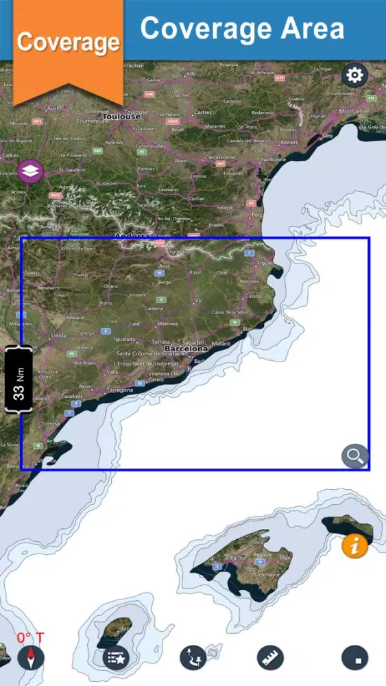 Tangkapan layar Catalonia boating Nautical offline sailing charts