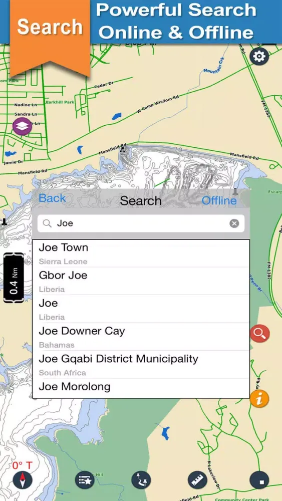 Скриншоты Joe Pool - Cedar Hill offline lake and park trails