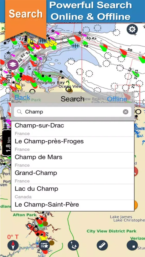 Скриншоты Boating Chesapeake Bay Charts