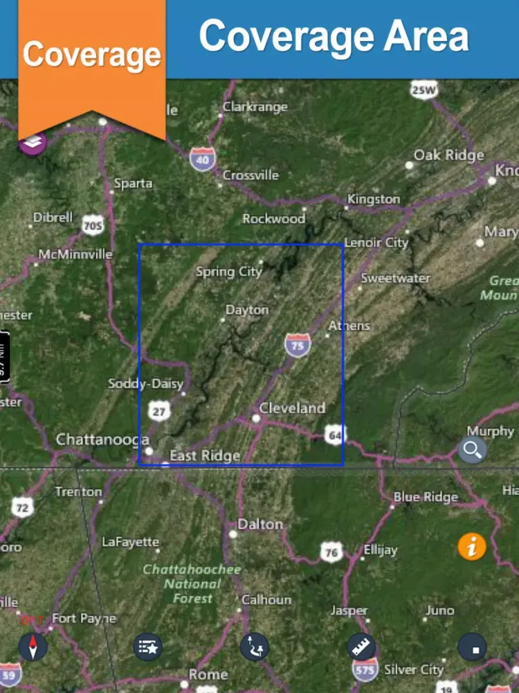 Screenshot di Chickamauga Lake gps offline nautical charts iPad 