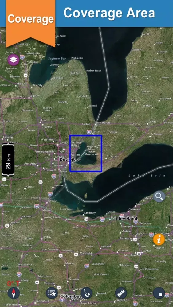 Lake St. Clair offline nautical chart for boaters应用截图