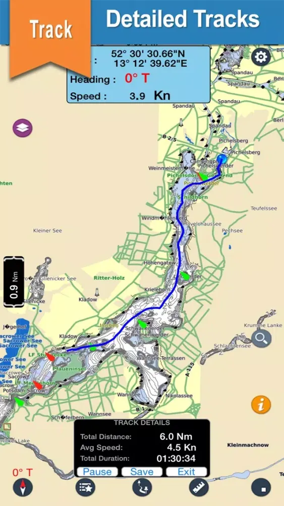 Lake St. Clair offline nautical chart for boaters应用截图