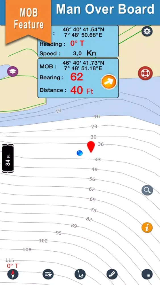 Lake St. Clair offline nautical chart for boaters应用截图