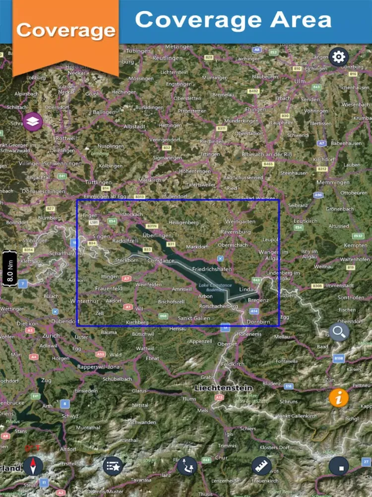 Lake Constance offline nautical charts for boaters iPad  Screenshots
