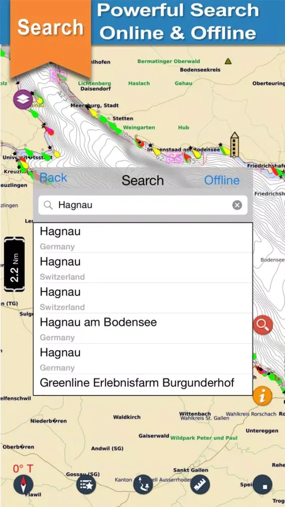 Lake Constance offline nautical charts for boaters Screenshots