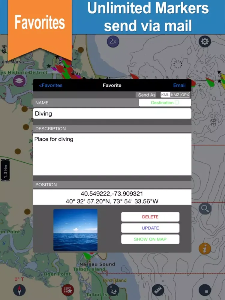 Capturas de tela do Boating French Riviera Charts iPad 