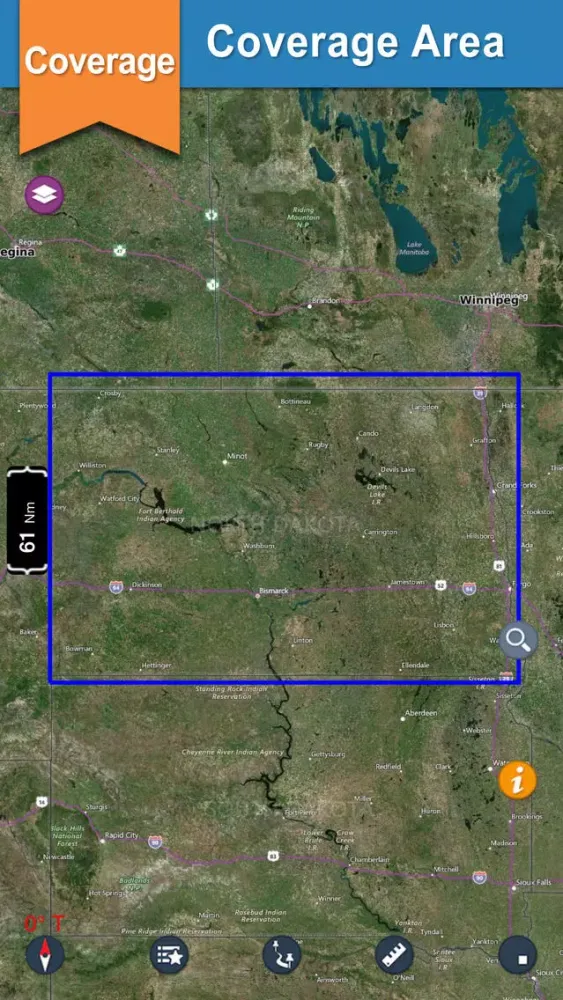 North Dakota offline nautical charts for boating Screenshots